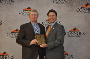Clay Carlson, 2013 Mr. Connors is pictured with President of CSC Dr. Tim Faltyn.