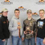 1st Place Rangeland Judging Team: Sequoyah FFA Left to right: Markus McClurg (10th Overall Individual), Tucker Hopkins (1st High Individual), Tanner Grubbs (5th Overall Individual), and Bryce Walters 