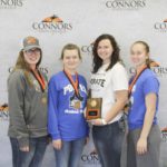 1st Place Meats Judging Team  PORTER FFA Left to right: Sam Turner (3rd High Individual), Emily Snow (5th High Individual), Baileigh Wheeler, and Mikayla Kilgore (2nd High Individual). 