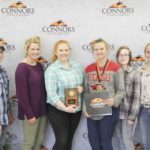 2nd Place Poultry  Lincoln FFA (Arkansas) Left to right: Cole Duplanti, Kali Brewer, Hayley Doshier, Lacie Carte (1st High Individual), Shylynn Osborne, and Shayla Fox. 