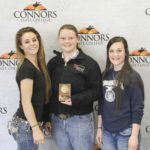 3rd Place Agricultural Communications  Morrison FFA Left to Right: Ali Bowman, Morgan Dennis, and Kallie Eyster. 