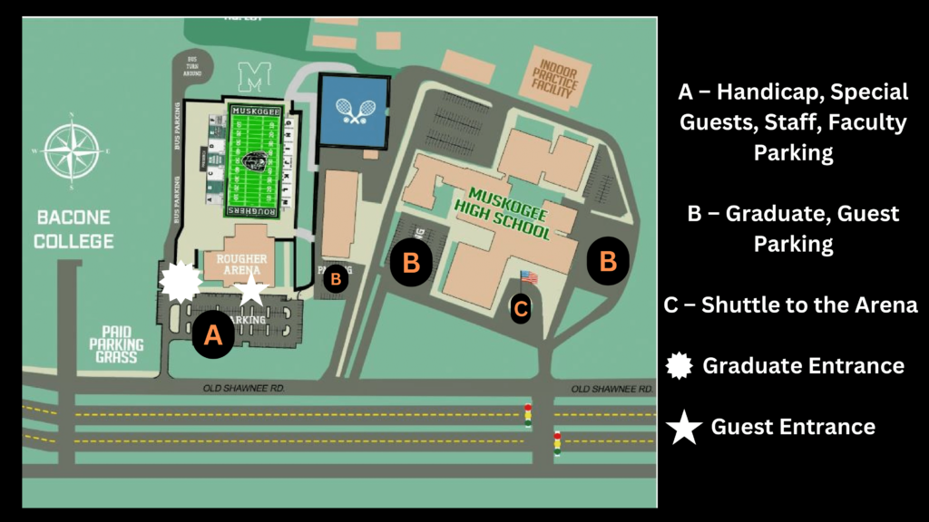 Parking instructions for CSC's Spring Commencement 
