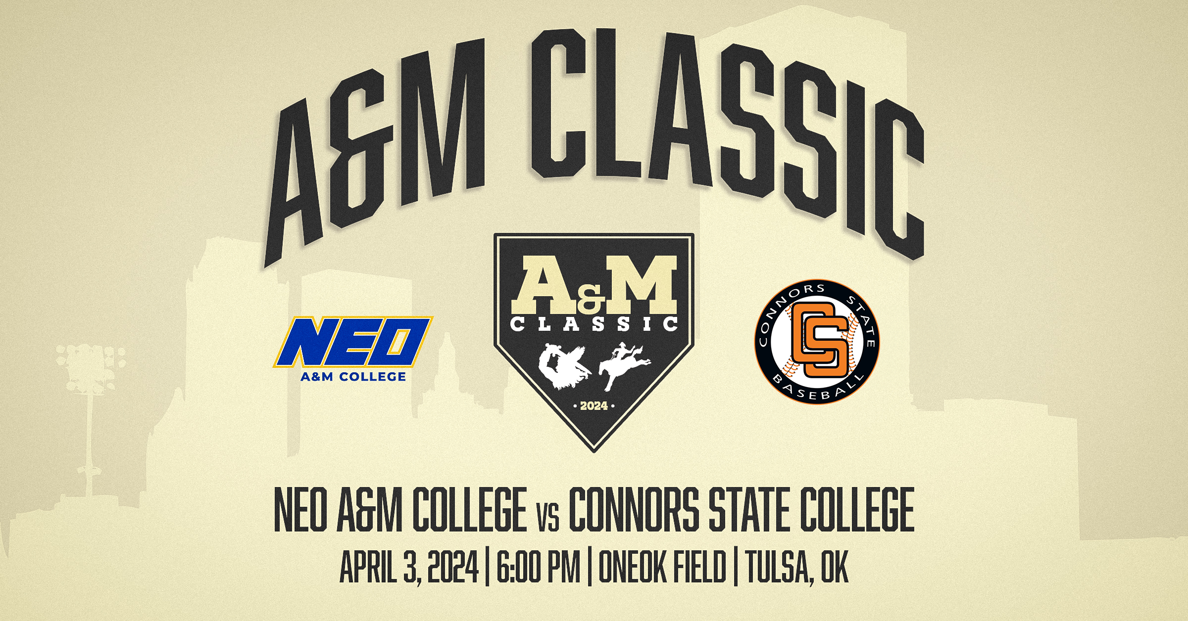<strong><em>Connors State and NEO to Play Inaugural A&M Classic at ONEOK Field</em></strong>