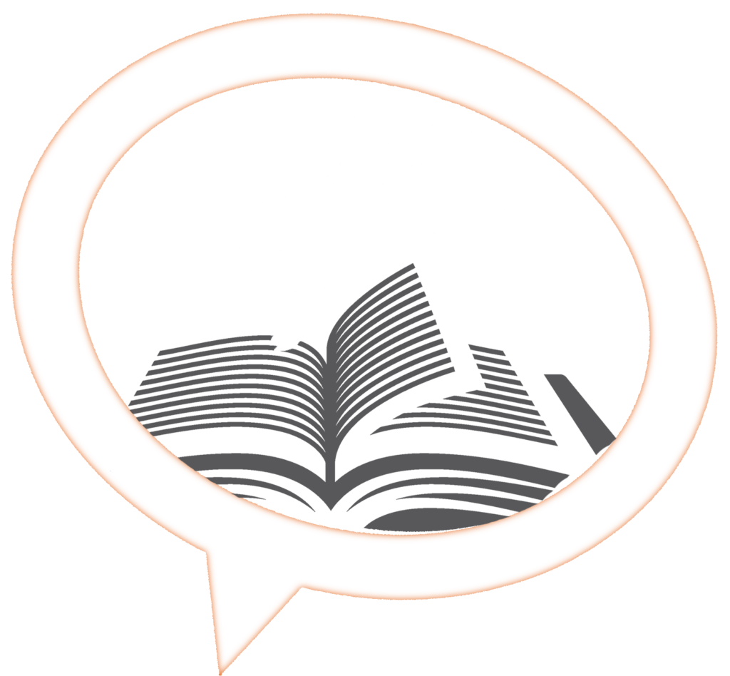 Connors State College Library logo of a cowboy on a horse on top of an open book inside of a chat bubble