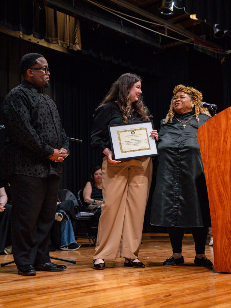 Freedom Fighter of the year 2026 Tosha Stout (accepted by Alexis Dansby).