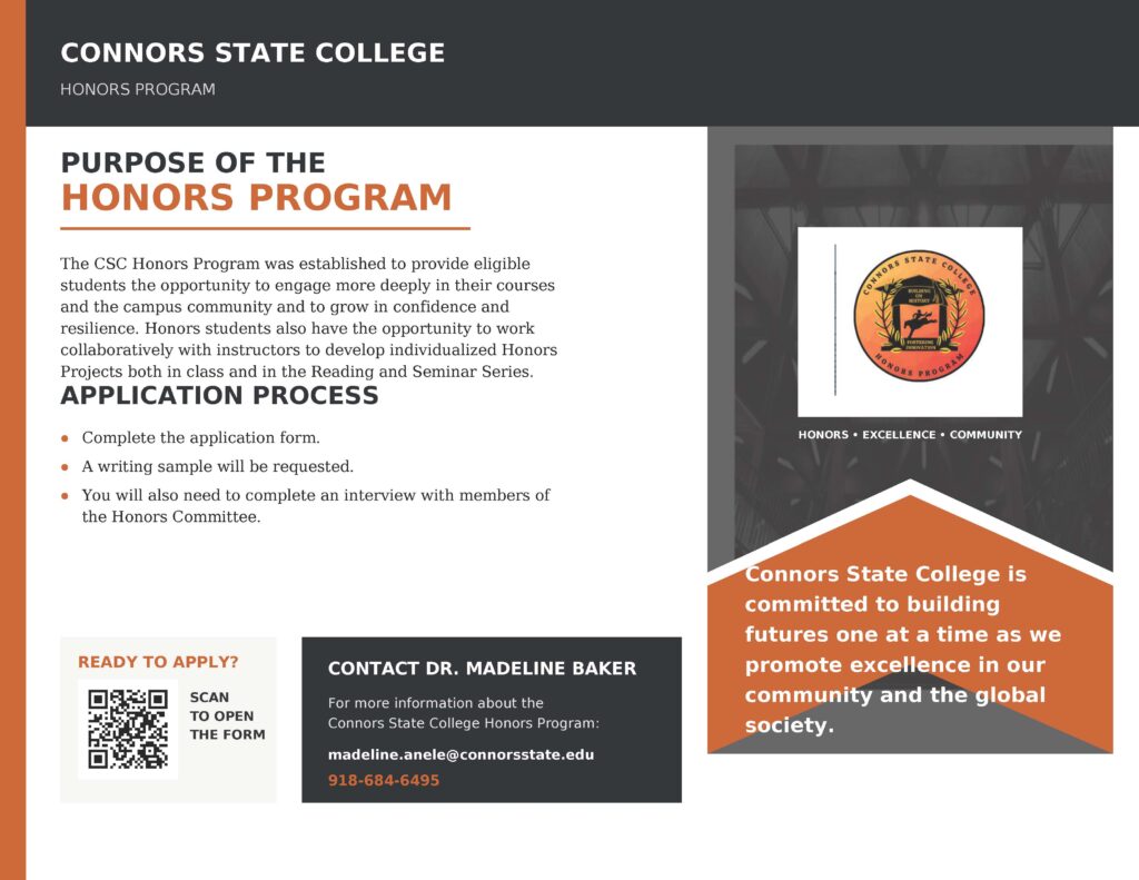 Image explains the purpose of the Honors Program